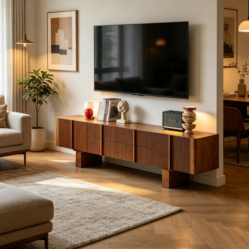 Meuble télé vertical, H 26,37 po x L 78,74 po x l 16,73 po