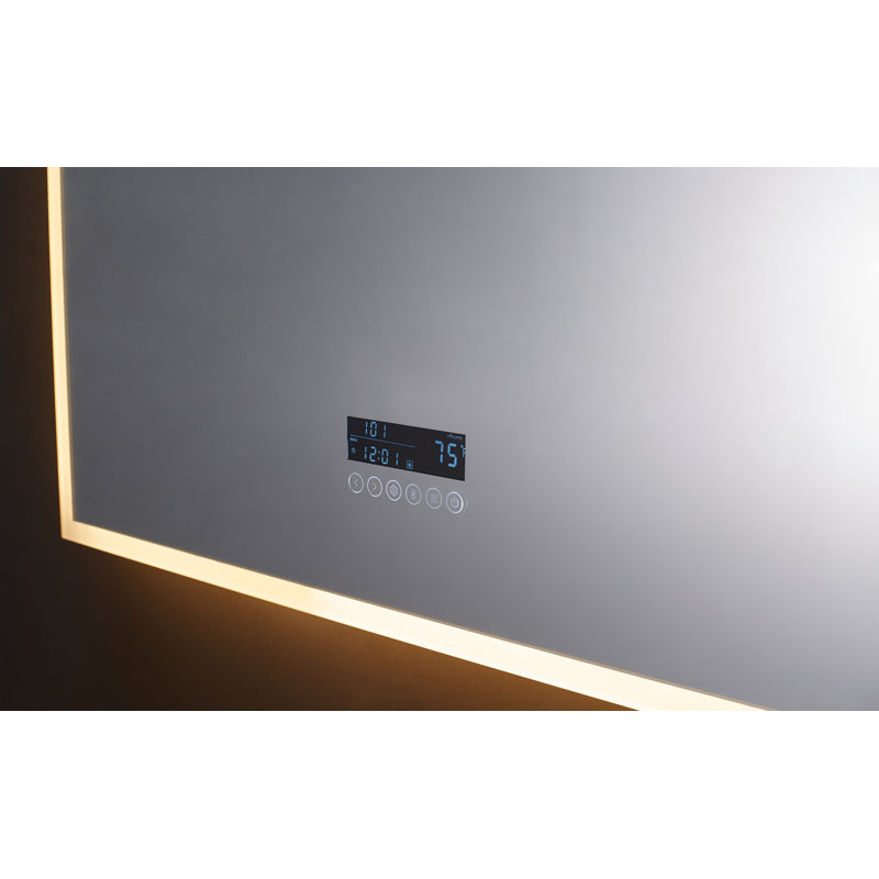 Immersion 48" x 40" Frameless LED Vanity Mirror with Bluetooth and Defogger