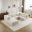 Canapé à compression Mahjong, canapé-lit convertible au sol, canapé modulaire modulaire désossé DIY, aucun assemblage requis, tissu polaire circulaire, surdimensionné à 4 places avec 1 repose-pieds-194290601