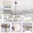 Jewellia 8 - Light Dimmable Sputnik Modern Linear Chandelier-1493602984