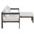 Outdoor L-Shaped Sofa with Iron Frame,Weather-Resistant Patio Sofa Set with Ultra-Thick Cushions,Comfortable Seating for 3,Ideal for Patio, Balcony,and Garden-2106513789