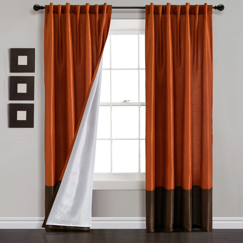 Semi Sheer Sliding Panel Pair, 54"W x 84"L, Brown