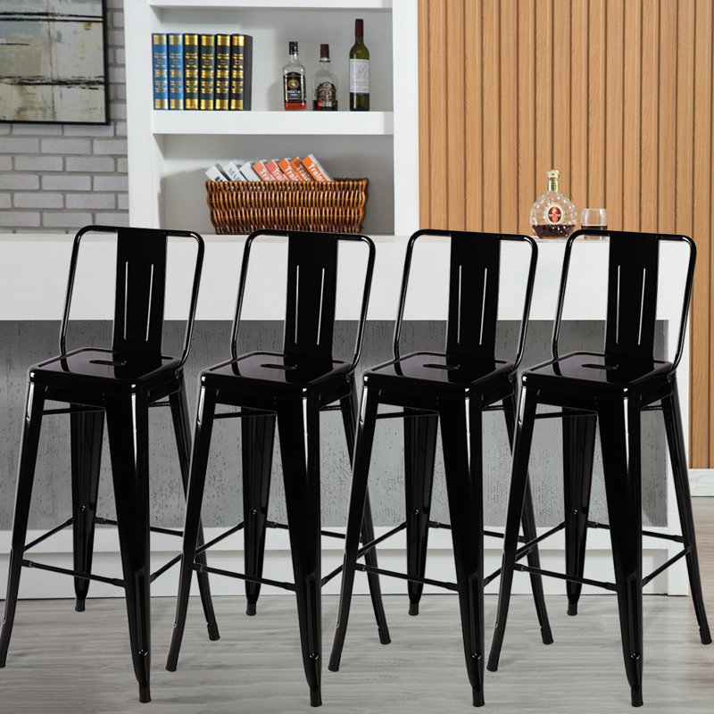 Alixe Counter Stool with Metal Frame