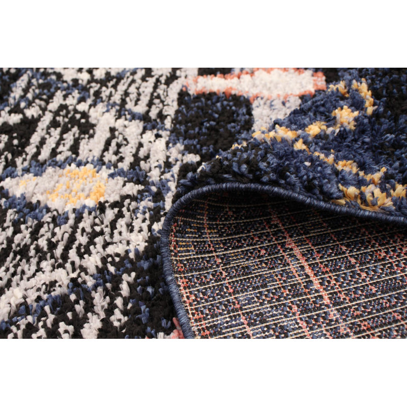 Tapis bleu marine Wideman