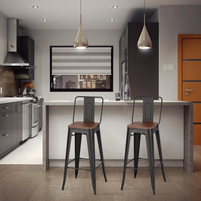 Counter Stool with Metal Frame