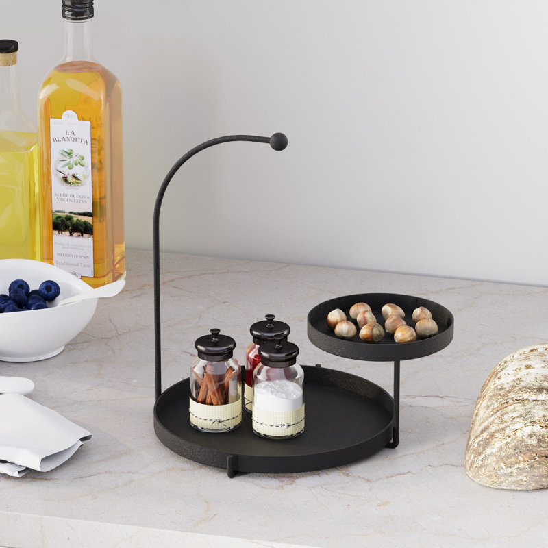 Stylish Decorative Metal Accessory, Black Finish, 9.8 x 11.0 x 8.3 inches | 100% Durable Metal, Thickness: 0.05 inches | Perfect for Home Décor & Modern Interiors, Elegant and Functional Design
