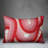 Swirly Heart Pattern Throw Pillow