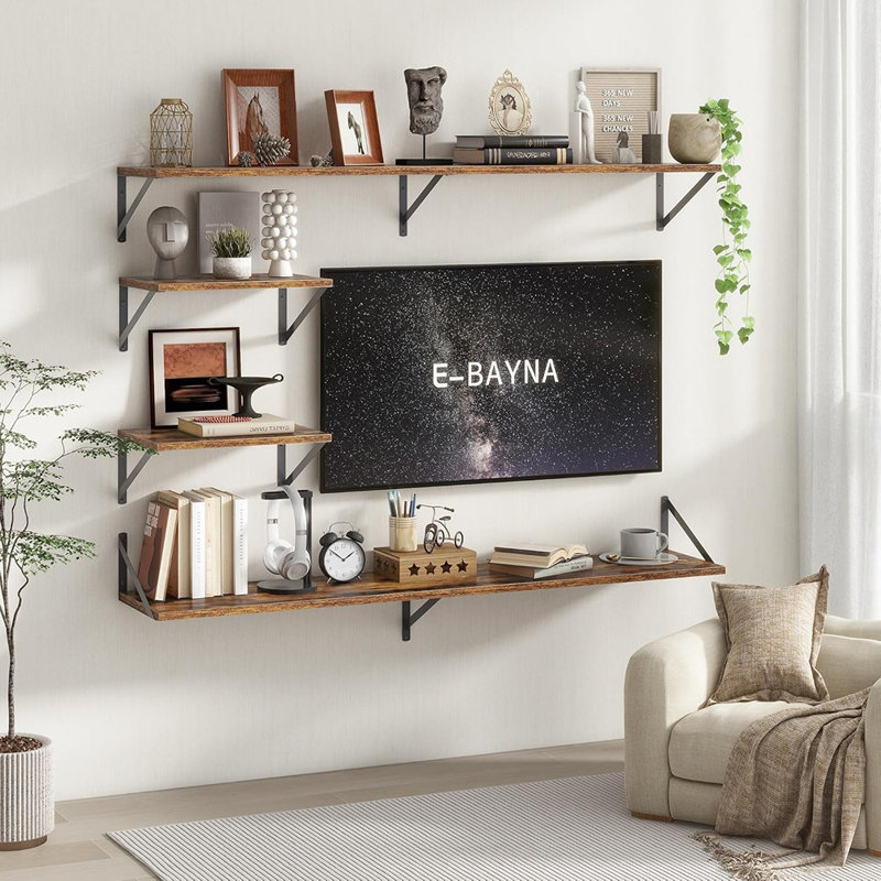 Ensemble de 2 tablettes murales flottantes 55 po