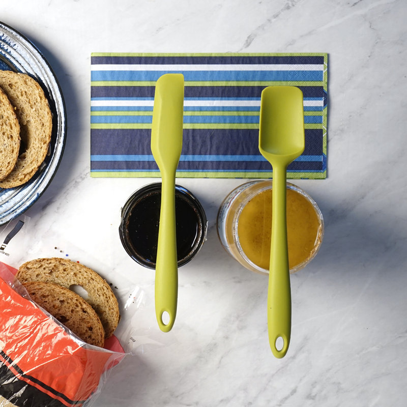 Ensemble de spatules en silicone 2 pièces, Vert