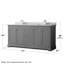 Ensemble de meuble-lavabo double 72 po Avery-80213067-41604566