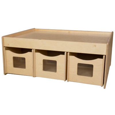 Casier avec îlot d'activité avec table seulement