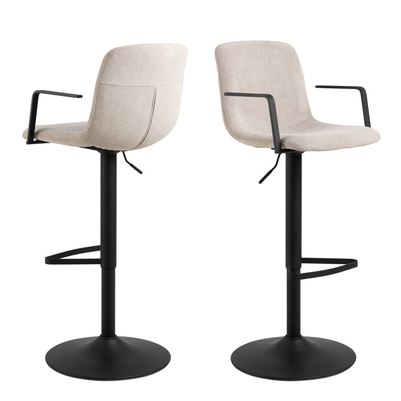 Pablo Swivel Upholstered Adjustable Height Counter Stool