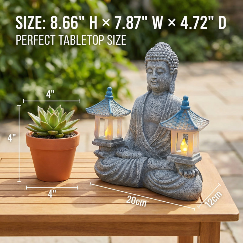 Buddha Solar Statue
