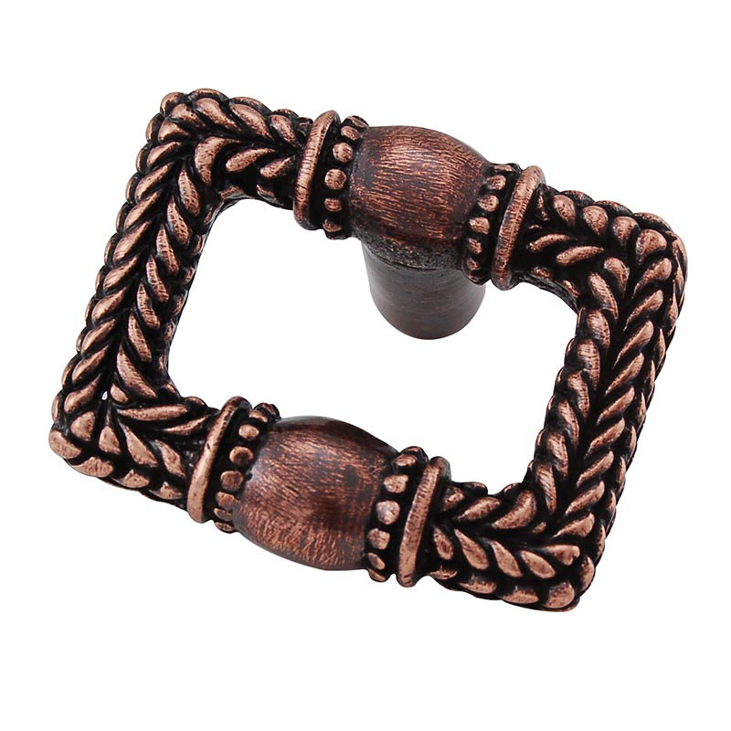 Cestino Rectangular Knob, Antique Copper