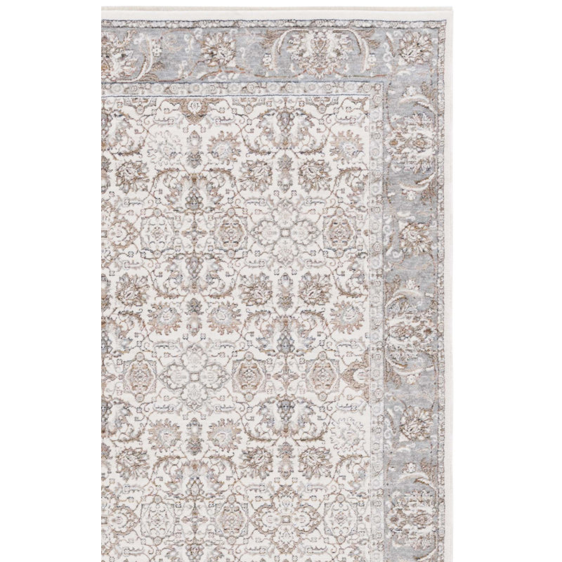 Tapis oriental en polyester tissé à la machine Sorrels, Rectangle 8 pi x 10 pi