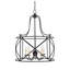 Lustre lanterne en acier 25 lumières Gadbois