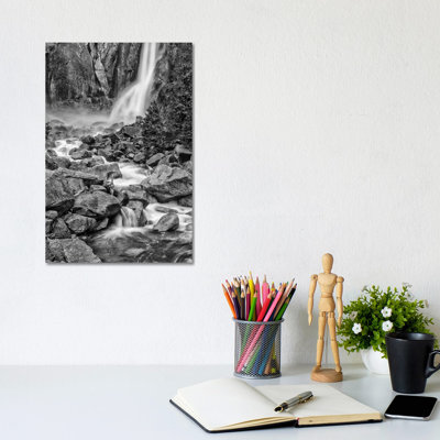 Usa, California, Yosemite, Bridlevale Falls 1 Piece Wrapped Canvas Wall Art