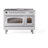 ILVE Nostalgie II Series Noblesse 48 inch Dual Fuel Range with 5 Sealed Burners, Griddle, Frenchtop (Glass Door)-112295554-112295555