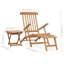 Ritchey 159cm Long Reclining Teak Single Chaise