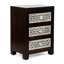 Table de chevet 3 tiroirs en bois