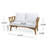 55.5'' Wide Acacia Loveseat with Cushions