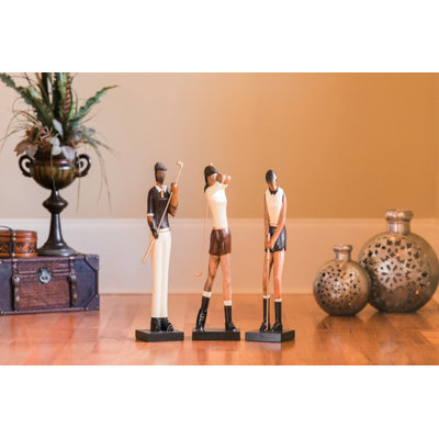 Ensemble de 3 figurines Lady Golfeur (24 po de hauteur)