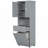 Tall Bathroom Cabinet With Laundry Basket-121106476