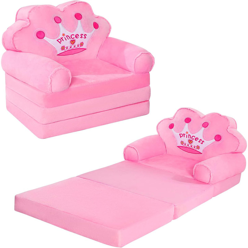 Carpio Kids 11'' Club Chair and Ottoman,  Pink