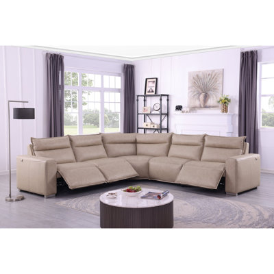 Canapé modulaire inclinable 5 pièces Sierra Beige