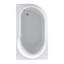 Davos 1550mm x 900mm Soaking Acrylic Bathtub-1194269611