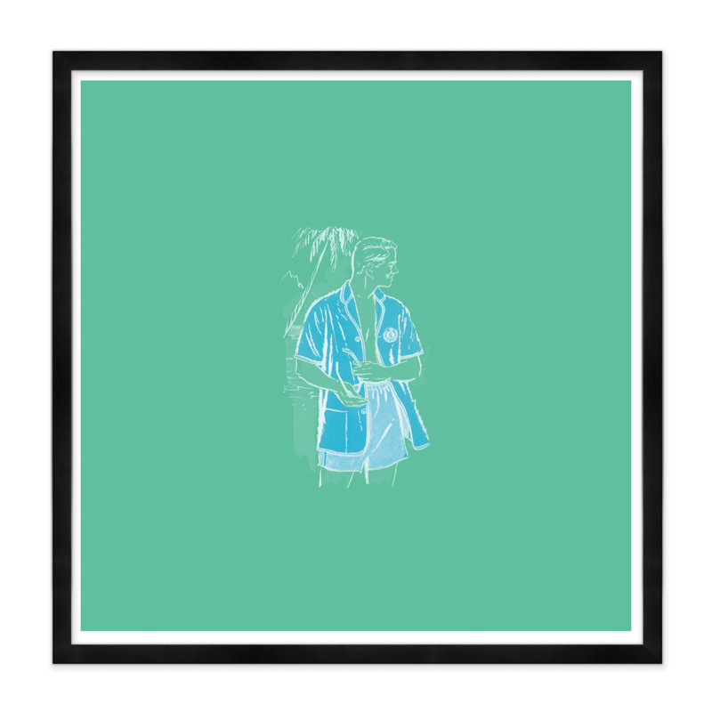 Green Hawaii Print, Black