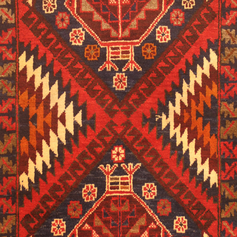 Tapis rouge / bleu marine Hartstein