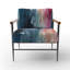 Fauteuil d'appoint bleu et rose Spatula Abstract-921466212