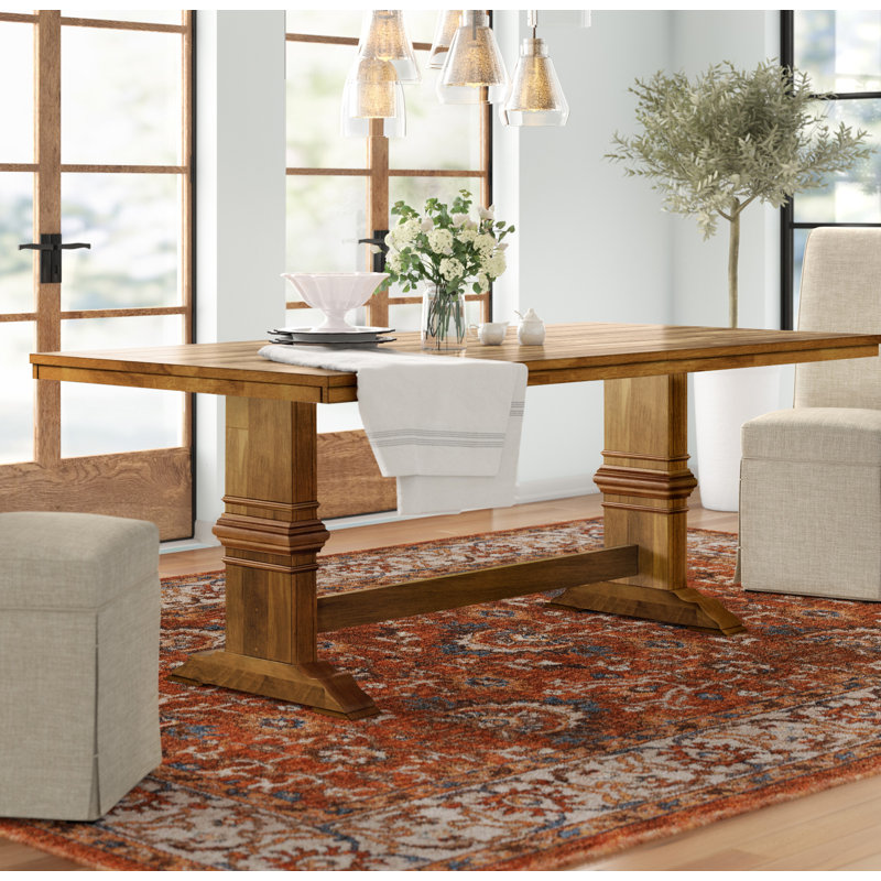 Fortville Solid Wood Dining Table, Oak