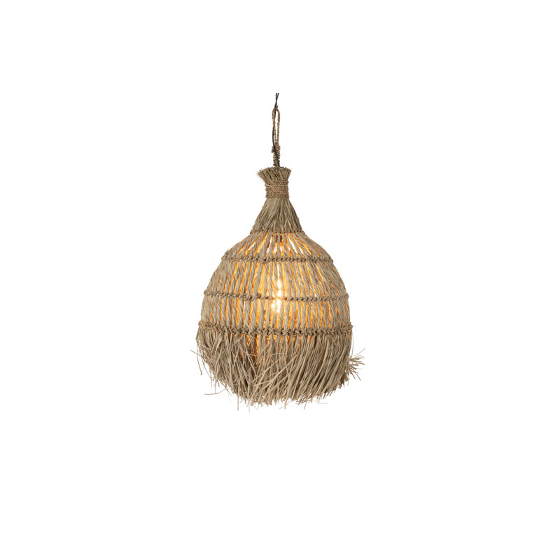 1 - Light Natural Dome Pendant