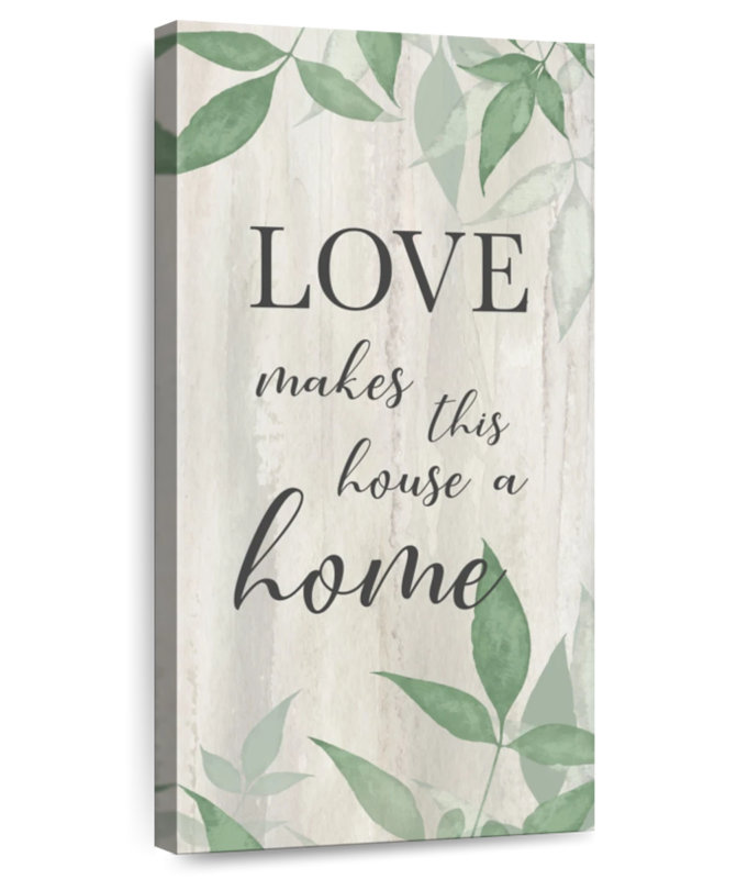 Love Makes Wall Sign, 24" H x 12" W