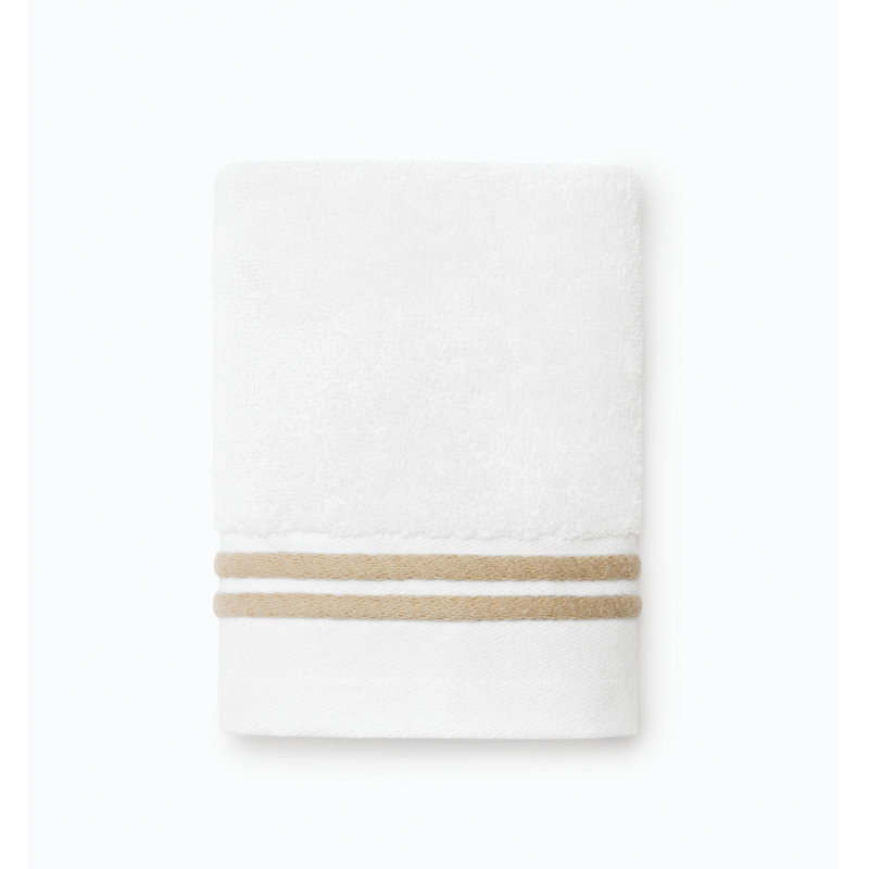 Aura Washcloth, White/Sand