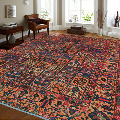 Alvelo One-of-a-Kind 9'3" X 10'11" 1980s Wool Area Rug