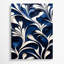 "Abstract Florals 17", art mural sur toile bleue-490548331