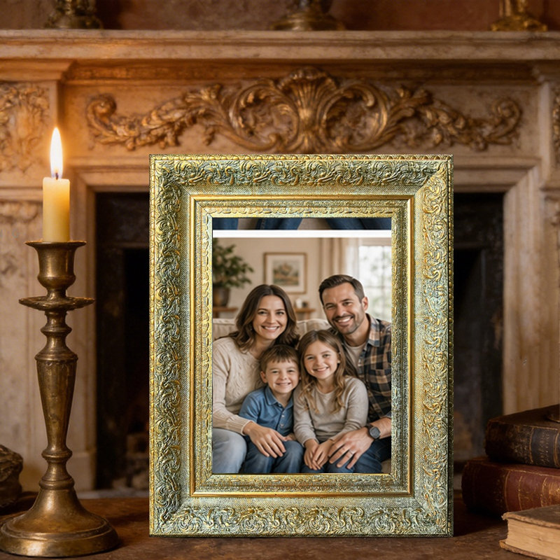 Cadre photo décoratif doré antique 3 pièces pour photos et décor de bureau 11 po x 14 po, Antique Gold, 3, 11" W x 14" H