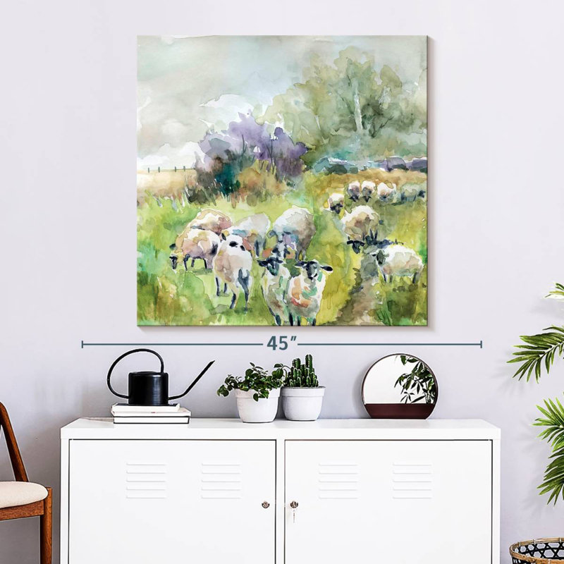 Brampt Spring Flock, 33" H x 33" W