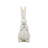Textured White Magnesium Bunny Rabbit with Subtle Gold Details-2058537111
