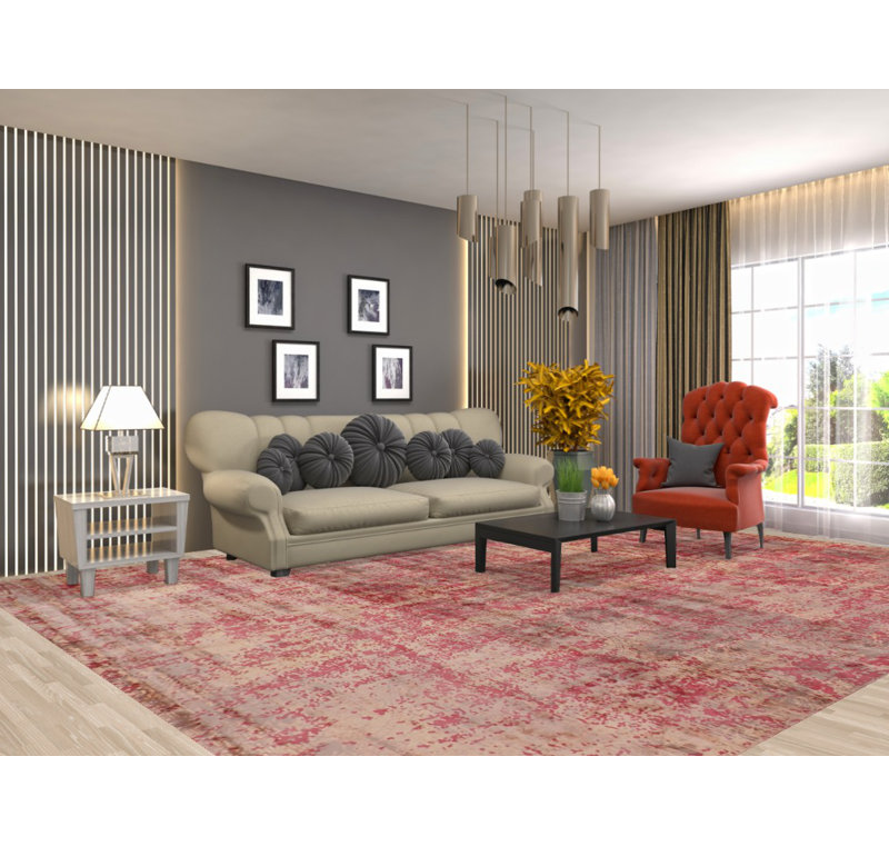 All-Over Handmade Abstract Modern Area Rug 10x13