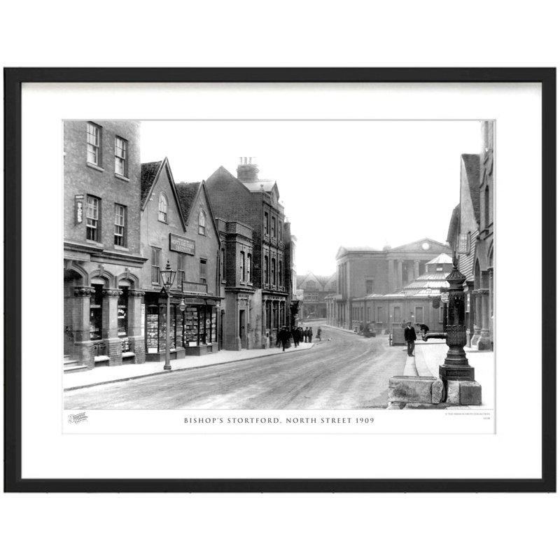 Bishop's Stortford, North Street 1909 by Francis Frith - Single Picture Frame Print, 60cm H x 80cm W x 2.3cm D