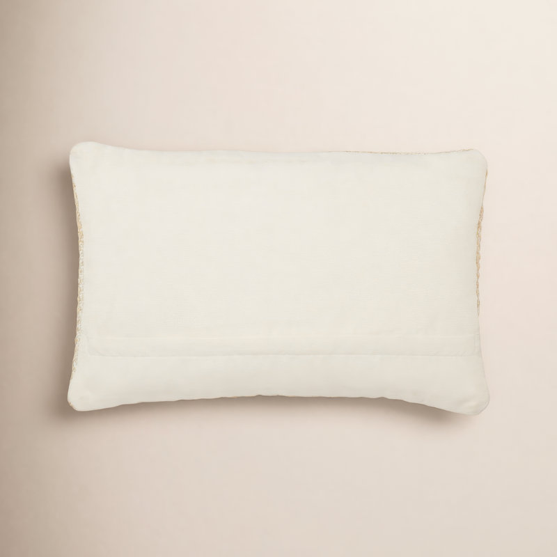 Coussin lombaire rectangulaire intérieur / extérieur Positano, Taupe / beige, Polyester / bourre de polyester