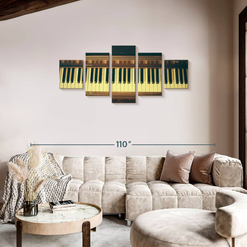 Classical Piano, 34" H x 74" W