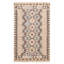 Tapis unique en laine nouvel âge rectangulaire gris foncé 5 pi x 8 pi 2 po One-of-a-Kind