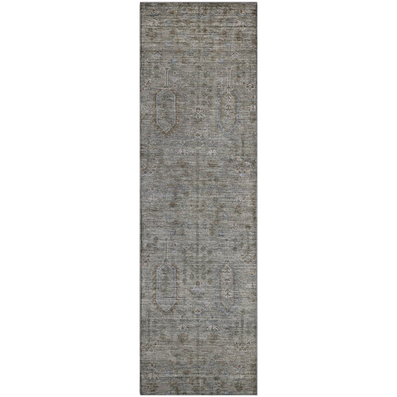 Premium Machine Washable Prisco Granite Rug, Runner 2'3" x 7'6"