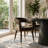 Modern 47"-83" Extendable Dining Table Set With Upholstered Velvet Dining Arm Chairs-487225567-487225566