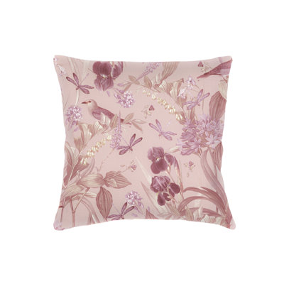 Coussin en lin rose 22x22